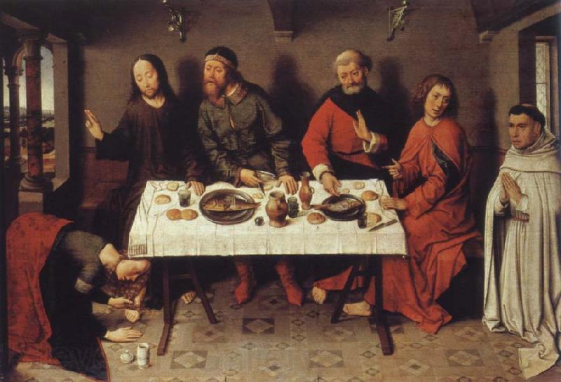 Dieric Bouts Museem national Christ in the house the Pharisaers Simon France oil painting art